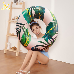 LCE2021-4 Inflatable Swimming <b>Ring</b> Round PVC 0.22mm <b>Thickness</b> For Child Pool Water Park Use - Product Image 1