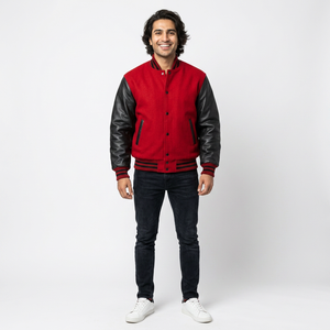 Blousons universitaires grande taille pour hommes – Vente en gros de blousons vierges personnalisables avec broderie – Blousons Letterman pour hommes - Product Image 1