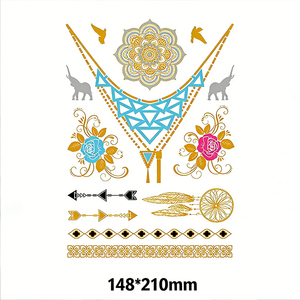 Adesivo per Tatuaggio Impermeabile Jumbo 21x14.8cm, Trasferimento DTF per Stile Accattivante per Feste e Festival. - Product Image 2