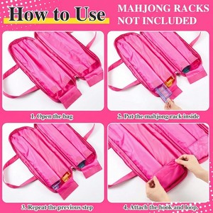 Bolso de Mano de Lona Personalizado al por Mayor para Mujer, con Estampado de Mahjong, Bolso Tote Rectangular Grande, Bolso de Viaje para Damas, Fabricante OEM - Product Image 6