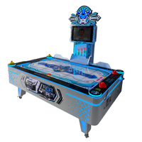 Table de hockey sur air HC Sports Game avec tableau de scores électronique LED, jeu d'arcade multi-balles pour enfants et adultes