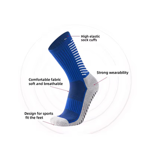 Custom High Quality Colorful Cotton Breathable Towel Bottom Cushioned Soccer Custom Logo Sports Football <b>Grip</b> <b>Socks</b> Wholesale - Product Image 5