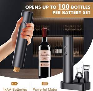 Ensemble d'ouvre-bouteille électrique premium 5 en 1 avec base rechargeable, ouvre-bouteille automatique pour vin - Product Image 3