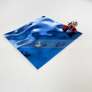 EX030 feuille d'acier inoxydable décorative d'ondulation de l'eau d'or 302 304 plaque de miroir d'eau ondulée soudure de flexion disponible - Product Image 4