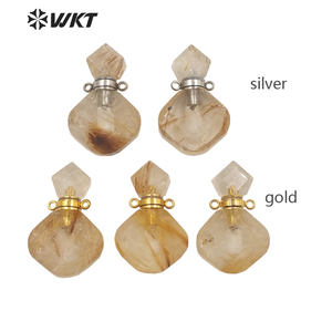 WT-P1724 2021ศักดิ์ศรีและแฟชั่นสีเหลืองซิทรินเครื่องประดับสำหรับสุภาพสตรีสวยปรับเครื่องประดับจี้สำหรับวันครบรอบพรรคของขวัญ - Product Image 2