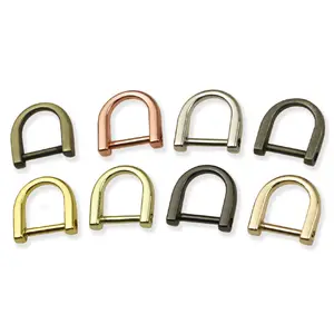 REWIN Factory 15mm Diy Bag Making Accessories D Rings Connect Buckle Screw For Bag Strap D Ring Buckle D Ring For Leather Goods