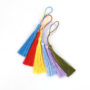 Marcapáginas en Oferta a <span class=keywords><strong>Precio</strong></span> Económico, Pequeño Adorno Colgante con Borla <span class=keywords><strong>de</strong></span> Seda <span class=keywords><strong>de</strong></span> Poliéster para Decoración - Product Image 2