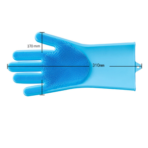 Guantes de limpieza para aseo de mascotas, champú de baño para perros y gatos, guante limpiador mágico para lavar platos, esponja, guante de depilación de silicona - Product Image 5