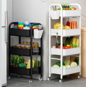 Estante de almacenamiento móvil multicapa para el hogar, venta al por mayor - Product Image 6