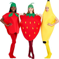 Costume de personnage sur le thème des fraises, des légumes et des fruits, personnalisé pour les fêtes d'Halloween et de carnaval, déguisement de cosplay