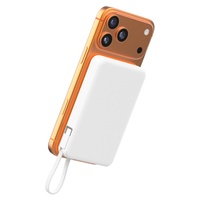 Banco de Energía Portátil de Alta Capacidad 10000mAh, Cargador Móvil, Batería Externa Delgada, Banco de Energía Magnético, Carga Rápida 15W