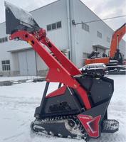Chargeur hydraulique TC1000 Mini chargeuse compacte comme Dingo avec attache souffleuse à neige marteau brise