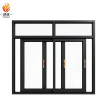 Fenêtre coulissante en PVC directement de l'usine, double vitrage trempé, taille personnalisée, ventilation pour balcon extérieur