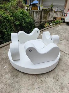Juego suave eléctrico blanco Merry <span class=keywords><strong>Go</strong></span> Round spin Ride interior al aire libre carrusel de juego suave equipo de juegos Soft <span class=keywords><strong>play</strong></span> - Product Image 3