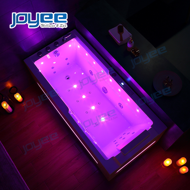 JOYEE Plus Populaire Bain À Remous Intérieur avec 1 Chaises Longues Home Relax Baignoire avec Jets de Massage