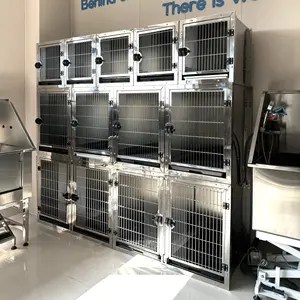 Petsproofing Professional Novelty Designed Puppy Large Dog Kennel Cage Bank Pet Dog Cages Modular Crates Pet Hotel Cage