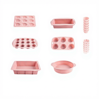 Ensemble de 24 moules à pâtisserie en silicone de qualité alimentaire, antiadhésifs, pour gâteaux, muffins, cupcakes, pain, réutilisables
