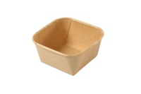 Boîte à salade en papier kraft écologique jetable SM7-SL650 650 ml avec couvercle pour hôtels et aliments – Prix usine de gros