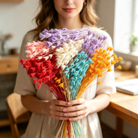 Bouquet de fleurs d'anis étoilé multicolores éternelles, fait main, longue durée (3-5 ans), idéal pour la maison, la Saint-Valentin