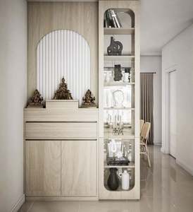 Custom Large Capacity Buddha Shrine <b>Cabinet</b> Luxury Living Room Buddha <b>Cabinet</b> <b>With</b> <b>Storage</b> Shelf - Product Image 1