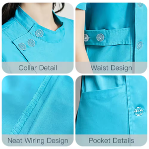 Divisa Medica in Cotone e Poliestere di Alta Qualità, Uniforme per Infermiere e Operatori Sanitari, Set Completo per Donne - Product Image 3