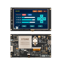 STONE layar Lcd 5 inci 800*480 layar sentuh STWA050WT-01 Hmi TFT cerdas untuk Tampilan modul Lcd Raspberry Pi