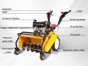 Désherbeuse multifonctionnelle à essence autopropulsée de haute qualité, utilisée pour le travail du sol des vergers et le désherbage des fossés - Product Image 3