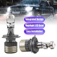 Ampoule de phare LED A82 100W H4 H7 6800LM 6000K Blanc Voiture Moto Lentille de projecteur Canbus Kit de conversion de phare LED automobile
