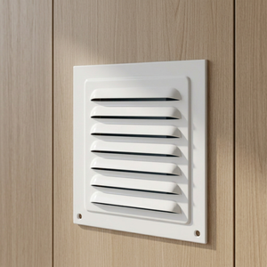 Rejilla de Ventilación Cuadrada de Aleación de Aluminio para Pared, 180 Lamas, Espaciado de 1/2, Resistente a la Lluvia, Moderna, Fácil Instalación para Extracción de Aire en Paredes Exteriores - Product Image 6