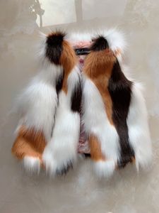 Chaleco de Piel Sintética para Niñas, sin Mangas, Cálido y a la Moda para Invierno, Colorido, Estilo Macaron, Pedido de Muestra - Product Image 4