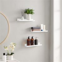 Étagères murales flottantes en bois de haute qualité, étagère murale blanche pour la décoration de la maison, présentoir de livres