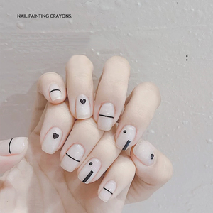 ปากกาอะคริลิคสองหัวหมึกถาวรสีดำสีขาวสำหรับวาดเส้น - Product Image 4