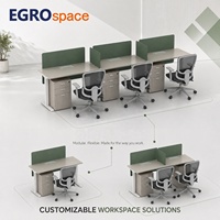EGROspace OEM ODM Sistema di Scrivanie Modulari Combinabili per Ufficio, Design per Spazi di Coworking, Soluzione per Postazioni di Lavoro