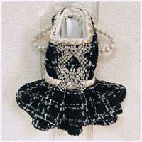 Vêtements pour chien d'hiver en polaire épaisse style britannique Marzis pour robe noire XXS-L Yorkshire Bear Explosions