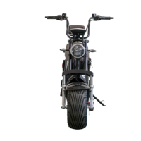 Scooter électrique 3PLUS Citycoco HR9 à empattement court, 4000W, pneus larges de 8 pouces, chopper, 40Ah, GPS, alliage d'aluminium, étanche, double