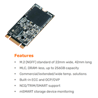 Disque SSD M.2 2242 de qualité industrielle, format ultra-plat, haute fiabilité (MTBF) pour équipement médical embarqué compact et auxiliaire
