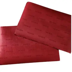 Embalagem de barra de chocolate, folha de alumínio, fornecedor chinês, cor personalizada, rolo de papel de cera para embalagem de chocolate, vermelho, macio, para alimentos
