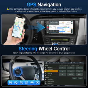 Autoradio <span class=keywords><strong>d</strong></span>'usine avec Carplay et Android Auto, lecteur stéréo de voiture F133 BT avec rétroviseur pour Toyota Prius - Product Image 5