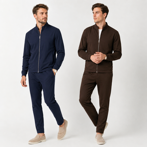 Survêtement technique streetwear <span class=keywords><strong>haut</strong></span> <span class=keywords><strong>de</strong></span> <span class=keywords><strong>gamme</strong></span> 2026 pour hommes – Vente en gros, qualité supérieure, logo personnalisé, séchage rapide, nylon et élasthanne, coupe ajustée - Product Image 1