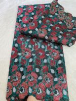 Nouveau Tissu Africain de Luxe en Popeline de Coton à Fleurs, Haute Qualité, Perforé, Couleurs Pastel, pour Costumes et Robes Garçons 2025