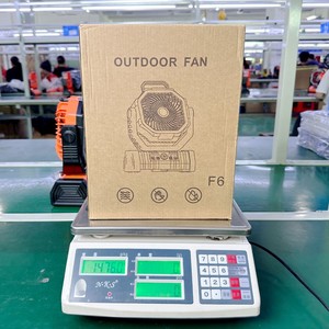 Ventilateur de camping rechargeable OEM avec lumière LED, 20 000 <span class=keywords><strong>mAh</strong></span>, télécommande, tête oscillante, ventilateur portable d'extérieur, plus de 12 heures d'autonomie - Product Image 3