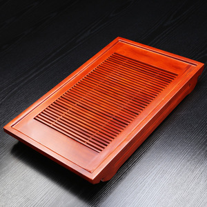 Solid Wood <b>Tea</b> Tray Boat Shaped Oak Drawer Style Kung Fu <b>Tea</b> <b>Set</b> Wooden <b>Tea</b> Sea Water Storage Chinese Style - Product Image 4