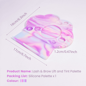 Paleta Profesional de Silicona para Lifting de Pestañas, Laminación de Cejas y Tinte, Paleta Multifuncional de Silicona para Lifting de Pestañas - Product Image 5