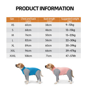 Vente en gros Accessoires d'été pour animaux de compagnie anti-chute Combinaison pour chien pyjama - Product Image 6