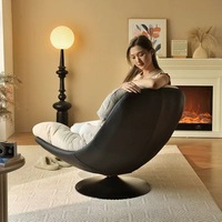 Fauteuil pivotant de luxe moderne, fauteuil inclinable relaxant, mobilier confortable pour salon et chambre à coucher, design 360 degrés
