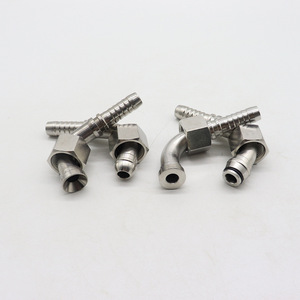 Raccords à sertir en acier inoxydable SN 304, raccords filetés, raccords hydrauliques pour normes britanniques et américaines - Product Image 1