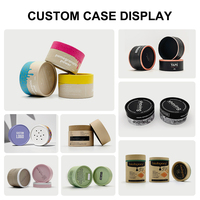 Pot d'emballage cosmétique vide imprimé avec logo personnalisé, biodégradable, cylindre rond, tube de crème déodorante, boîte en carton kraft, pot en papier