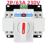 Mulang MLQ2-4P/63 2P Manual & Otomatis 400V 50Hz Smart ATS Saklar Transfer Otomatis Kembali Sendiri IP6X/IPX2 63/125A