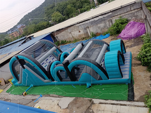 Chất lượng cao khổng lồ thư bị trả lại lâu đài Inflatable chướng ngại vật với lớn Bouncer trượt leo tường - Product Image 2