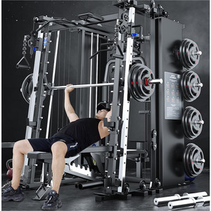 Nouveau Style Commercial Dispositif D'entraînement Complet Multifonctionnel Smith Machine Squat Poitrine Dos Épaule Jambe Exercice - Product Image 5